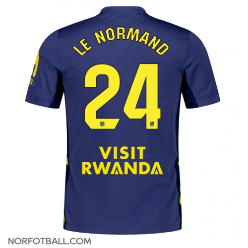 Billige Fotballdrakt Atletico Madrid Robin Le Normand #24 Replika Bortedrakt 2025-26 Kortermet Billige Fotballdrakt Atletico Madrid Robin Le Normand #24 Replika Bortedrakt 2025-26 Kortermet